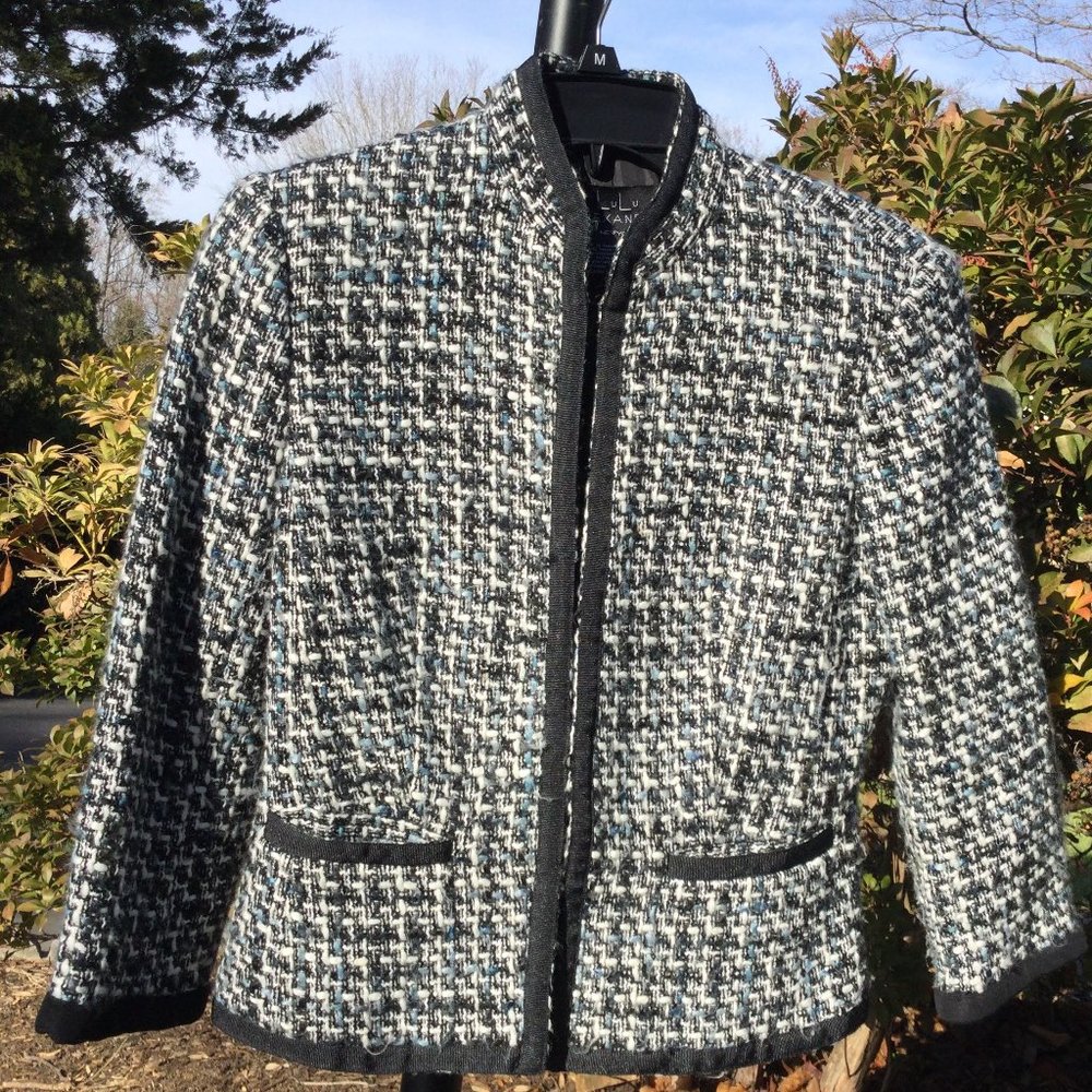 Lulu Alexander Classic Black Trimmed Jacket
